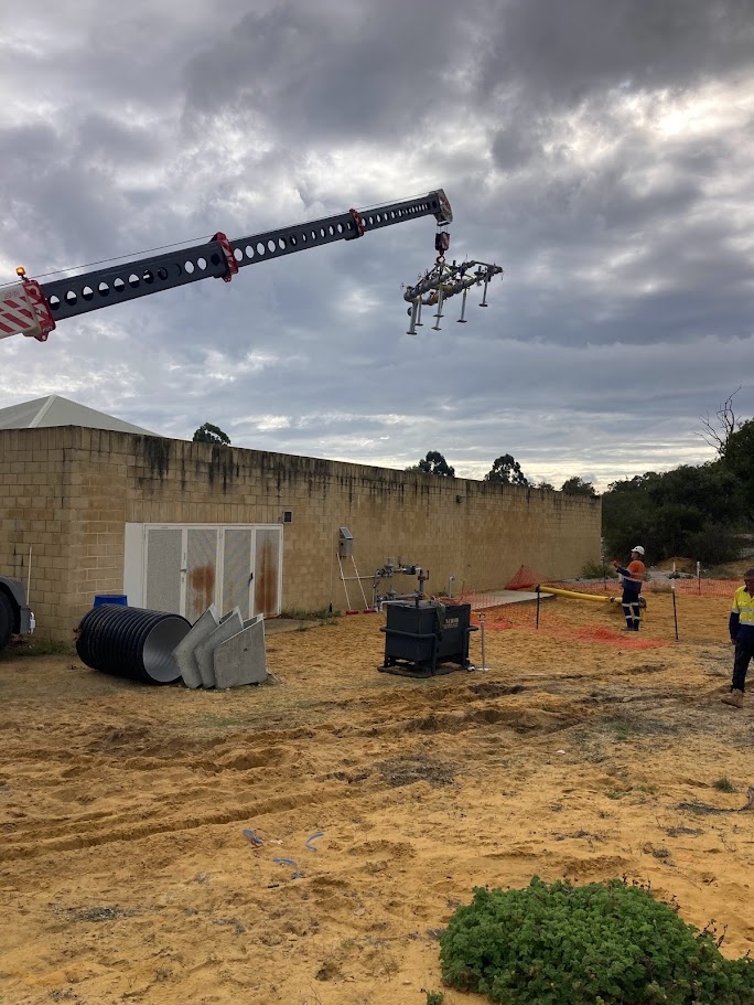 Regulating Skid Crane Lift & Civil Works