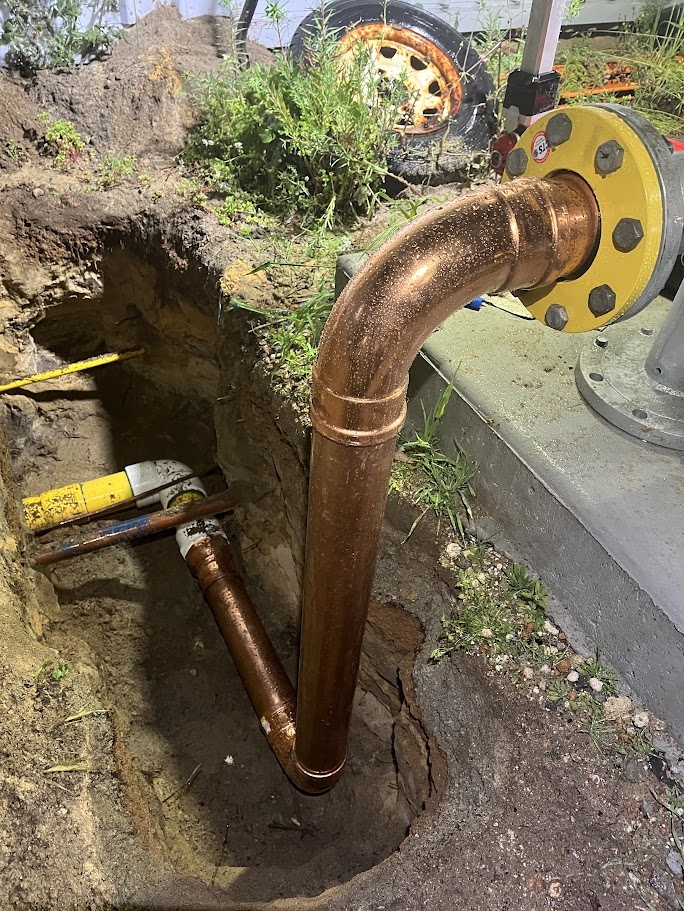 Underground Transition Riser & Wrapping